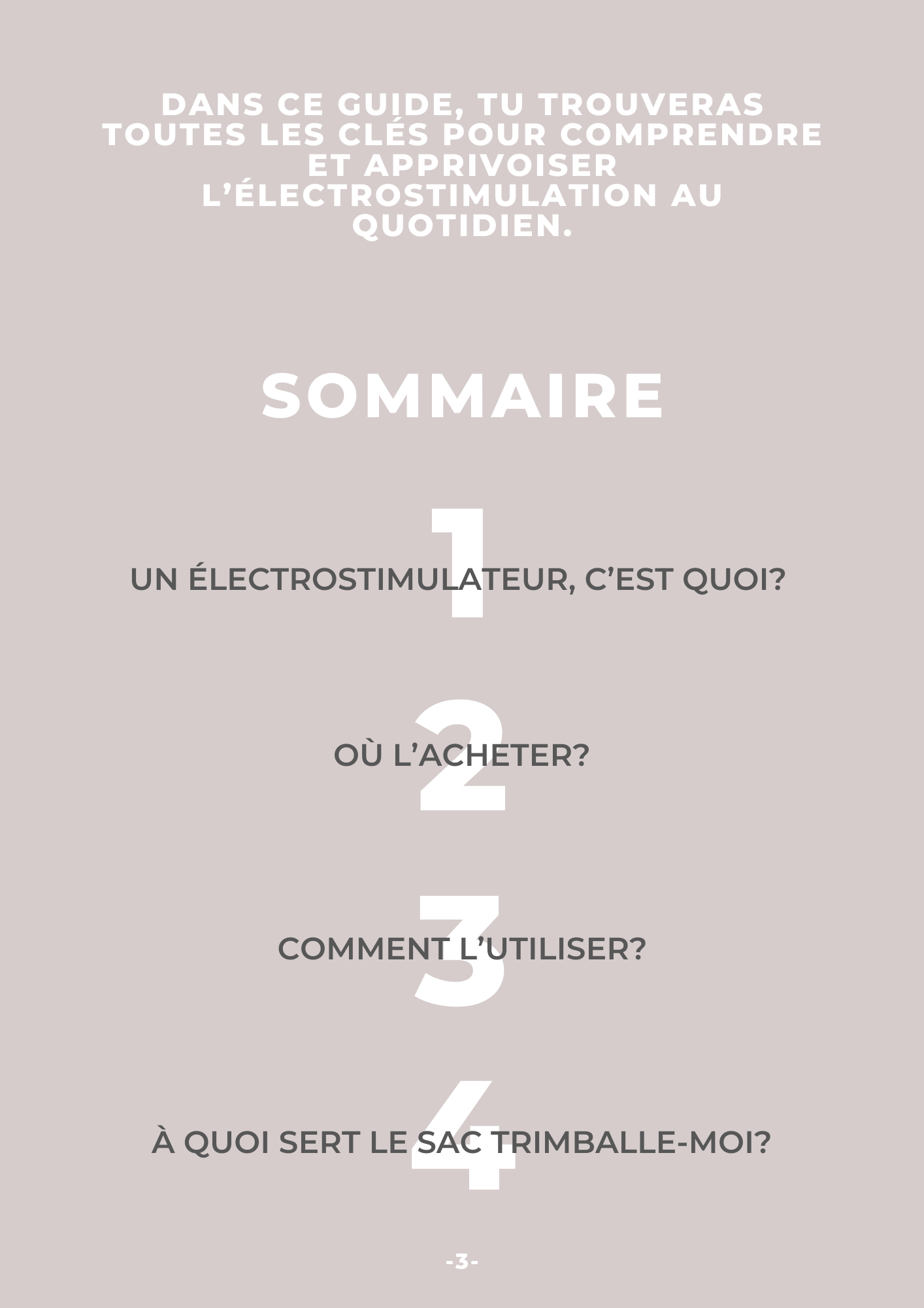 Guide sur les électrostimulateurs