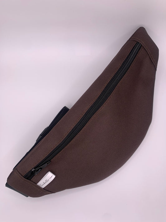 Sac banane marron chocolat adapté aux électrostimulateurs