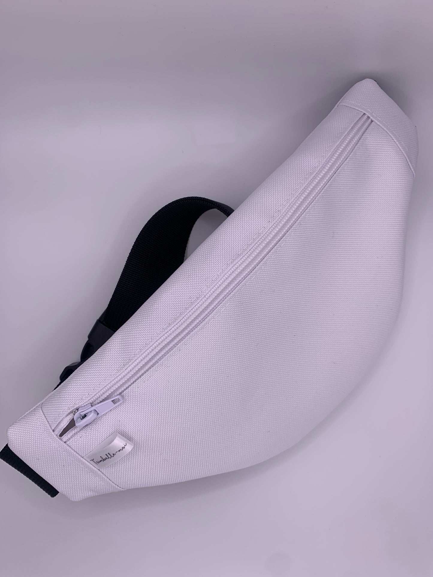 Sac banane blanc adapté aux électrostimulateurs