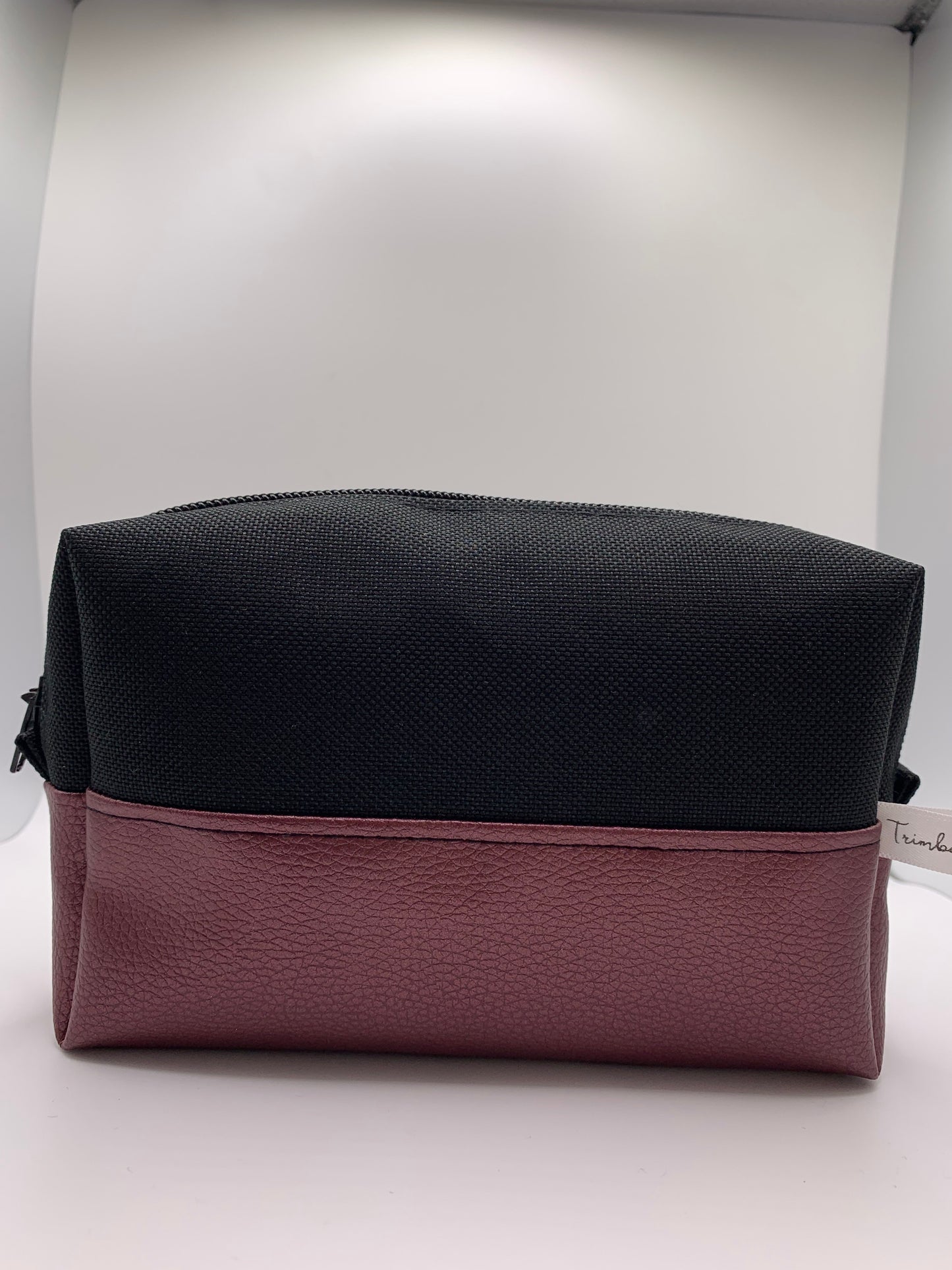 Pack sac noir avec similicuir violet métallisé + ceinture