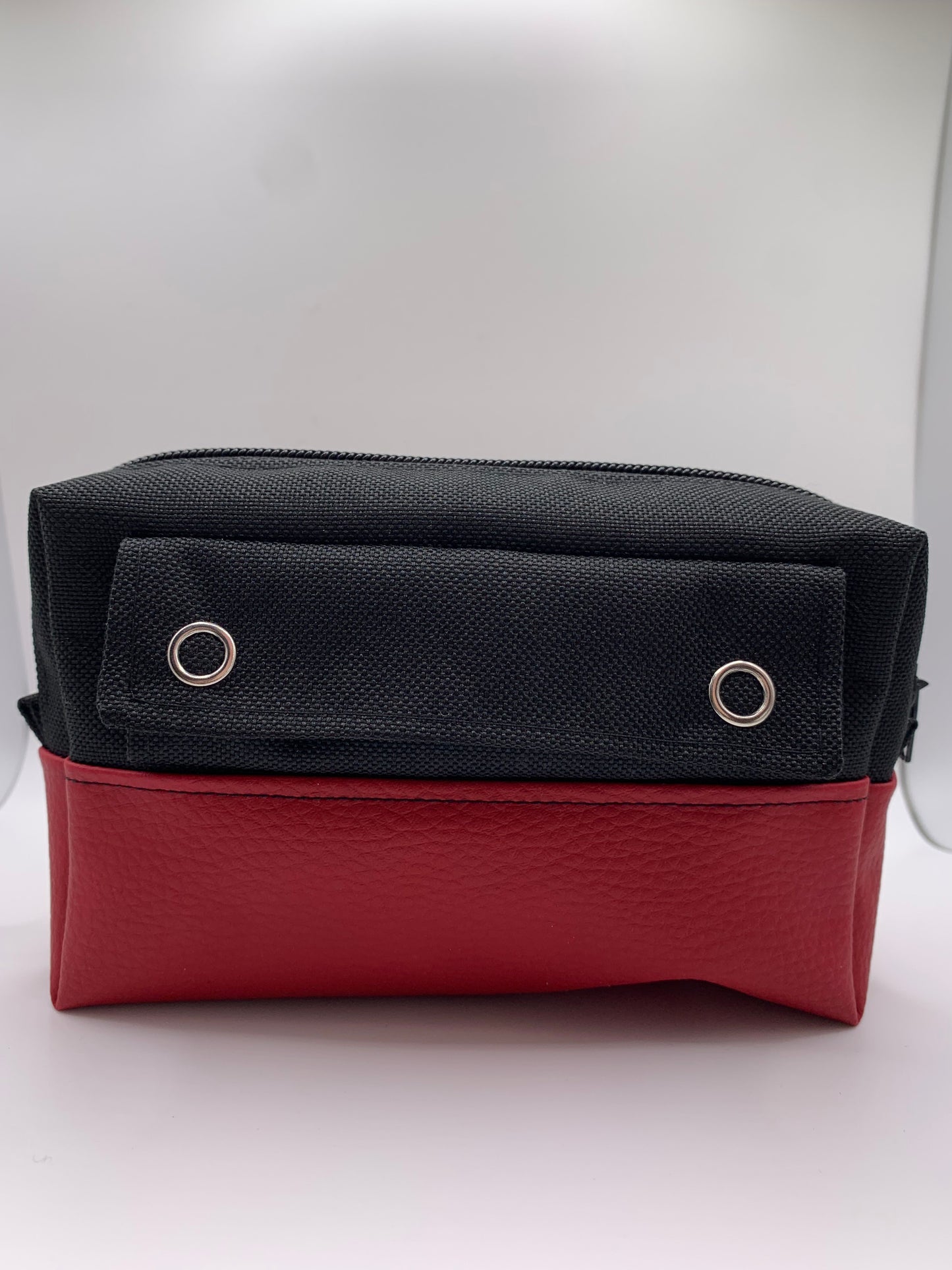 Pack sac ANNIE noir avec similicuir rouge foncé+ ceinture